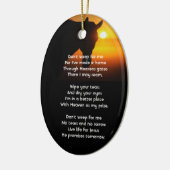 Christian Memorial Photo Prayer Horse Western セラミックオーナメント (左)