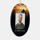 Christian Memorial Pocket Card Kayaking Sport セラミックオーナメント (右)