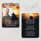 Christian Memorial Pocket Card Kayaking Sport  名刺 (正面/裏面)