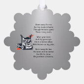 Christian Memorial Semi-Truck Tractor-trailer  オーナメントカード (裏面)