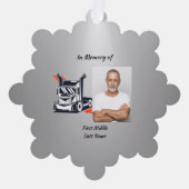 Christian Memorial Semi-Truck Tractor-trailer  オーナメントカード (正面)