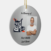 Christian Memorial Semi-Truck Tractor-trailer セラミックオーナメント (右)