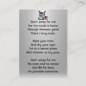 Christian Memorial Semi-Truck Tractor-trailer  名刺 (裏面)