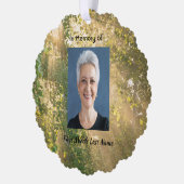 Christian Memorial Sunshine Golden Forest オーナメントカード (左)