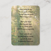 Christian Memorial Sunshine Golden Forest 名刺 (裏面)