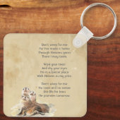 Christian Memorial  Watercolor Seals Animals キーホルダー (裏面)