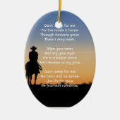 Christian Memorial Western Horse Back Riding  セラミックオーナメント (正面)