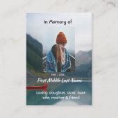 Christian Memorial Wilderness Lake Canoe 名刺 (正面)