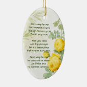 Christian Memory Photo Yellow Roses Garden Flowers セラミックオーナメント (右)