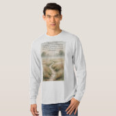 Christian Men's Romans 8:28 Bible Long Sleeve Tee Tシャツ (正面フル)