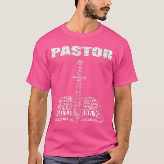 Christian Minister Word Cloud Church Pastor Apprec Tシャツ (正面)