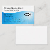 Christian Modern Business Cards Design 名刺 (正面/裏面)