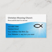 Christian Modern Business Cards Design 名刺 (正面)
