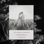 Christian Modern Minimal Monogrammed Cross Photo 招待状