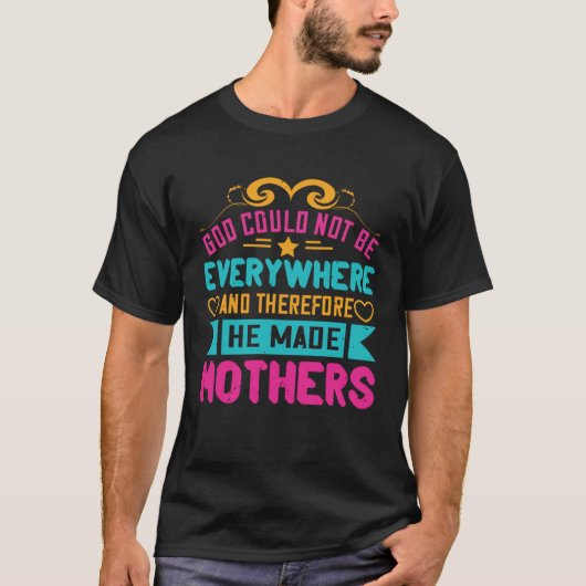 Christian Mom God Made Mothers Proud Mama s Day Re Tシャツ (正面)