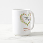 Christian Mother’s Day Floral Heart Mug コーヒーマグカップ (正面右)