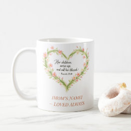 Christian Mother’s Day Floral Heart Mug コーヒーマグカップ