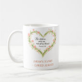 Christian Mother’s Day Floral Heart Mug コーヒーマグカップ (左)