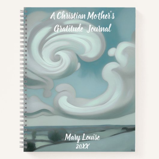 Christian Mother’s Gratitude Spiral Notebook ノートブック (正面)
