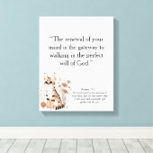 Christian Motivational Wall Art (Editable) キャンバスプリント (インサイチュ (ウッドフロア))