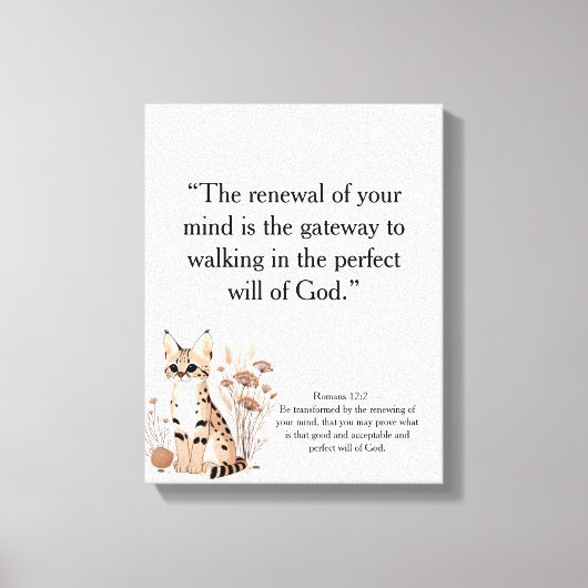 Christian Motivational Wall Art (Editable) キャンバスプリント (正面)
