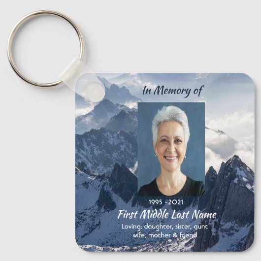 Christian Mountains Alpine Memorial Keepsake キーホルダー (正面)