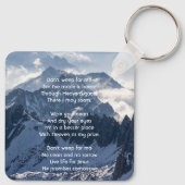 Christian Mountains Alpine Memorial Keepsake キーホルダー (裏面)