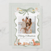 Christian Nativity Photo Greeting Christmas Card シーズンカード (正面/裏面)