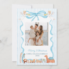 Christian Nativity Photo Greeting Christmas Card,  シーズンカード