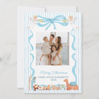 Christian Nativity Photo Greeting Christmas Card,  シーズンカード