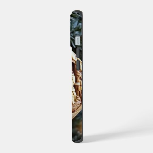 Christian Nativity Scene Phone Case – Baby Jesus iPhone 15ケース (左側面)