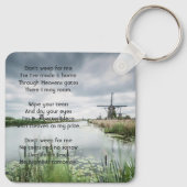 Christian Netherlands windmill  Memorial Keepsake  キーホルダー (裏面)