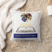 Christian Open Bible Rays Word of God クッション (ブランケット)