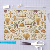 Christian Orange Pumpkins Harvest Thanksgiving 薄葉紙 (クラフト)