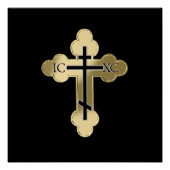 Christian orthodox cross ポスター (正面)