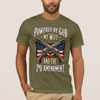 Christian Patriotic God Wife 2nd Amendment Tシャツ