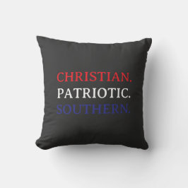Christian. Patriotic. Southern. クッション