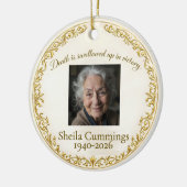 Christian Personalized Ornament Memorial  セラミックオーナメント (左)