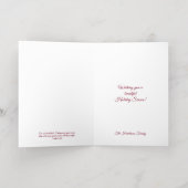 Christian Photo Christmas Gold Foil Card 箔グリーティングカード (内側レイダウン)