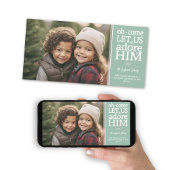 Christian Photo - Christmas Oh 来 Let Us Adore シーズンカード