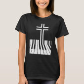 Christian Piano Player Funny Design Piano Teacher  Tシャツ (正面)