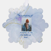 Christian Pocket Keepsake Memorial Wolf  オーナメントカード (正面)