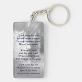 Christian Poem Memorial Keepsake Angel Sky Clouds  キーホルダー (裏面)
