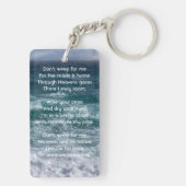 Christian Poem Memorial Keepsake Ocean Sea Beach キーホルダー (裏面)