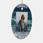 Christian Poem Memorial Keepsake Ocean Sea Beach セラミックオーナメント (右)