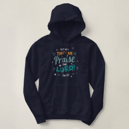 Christian Praise Joyful Teal Typography パーカ