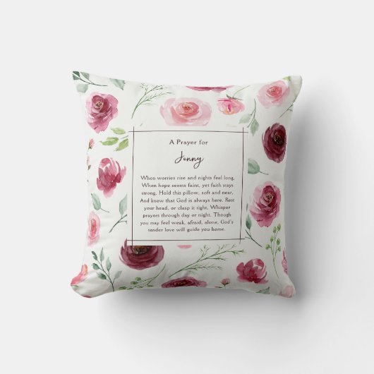 Christian Prayer Psalm 147:3 Keepsake Gift Modern  クッション (正面)