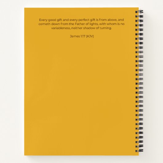 Christian Pregnancy Journal | Third Trimester ノートブック (裏面)