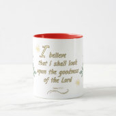 Christian Psalm 27:13 Coffee Mug マグカップ (中央)