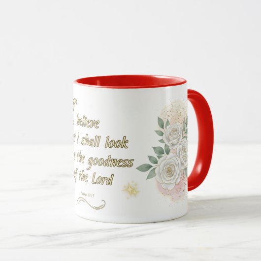 Christian Psalm 27:13 Coffee Mug マグカップ (正面右)